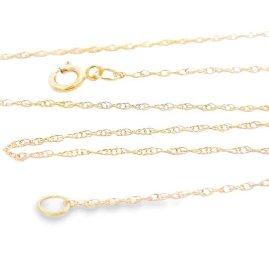 Cadenas de mujer de oro amarillo de 14 quilates