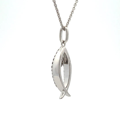 Colgante Cruz Religiosa de .17ct Plata de Ley Oro de 10KT