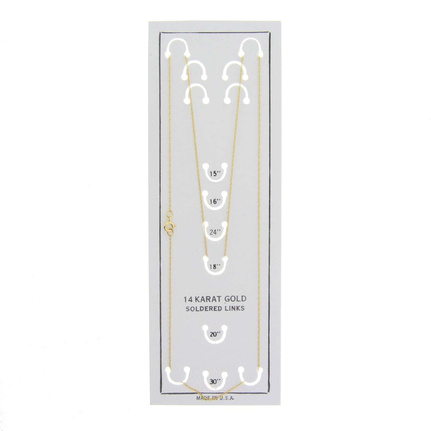 Cadenas de mujer de oro amarillo de 14 quilates