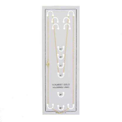 Cadenas de mujer de oro amarillo de 14 quilates