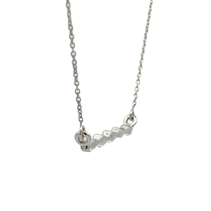 Colgantes de moda con diamante de 0,05 ct de oro blanco de 14 kt