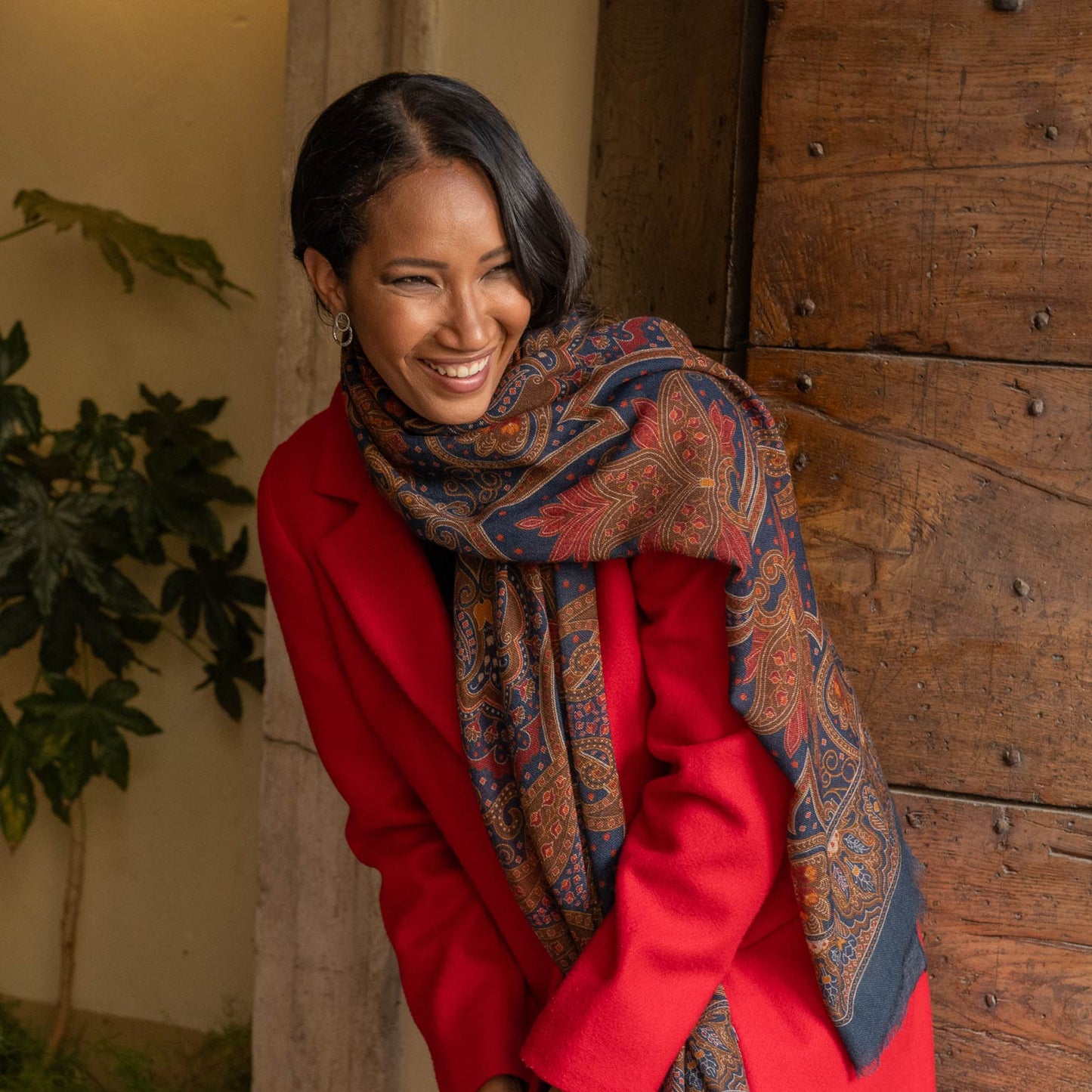 Uffizi - Wool Scarf - Indigo Blue - My Men's Shop