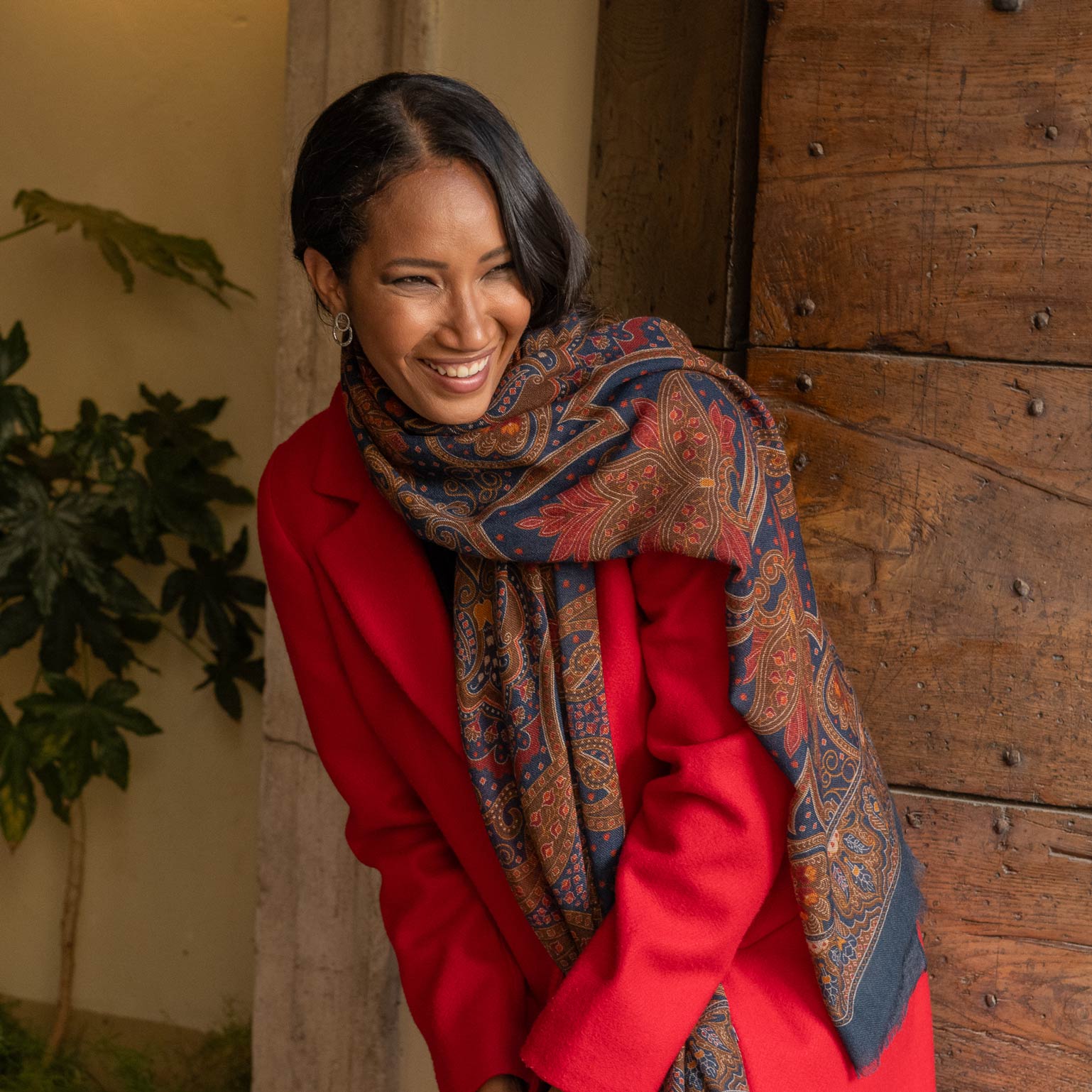 Uffizi - Wool Scarf - Indigo Blue - My Men's Shop