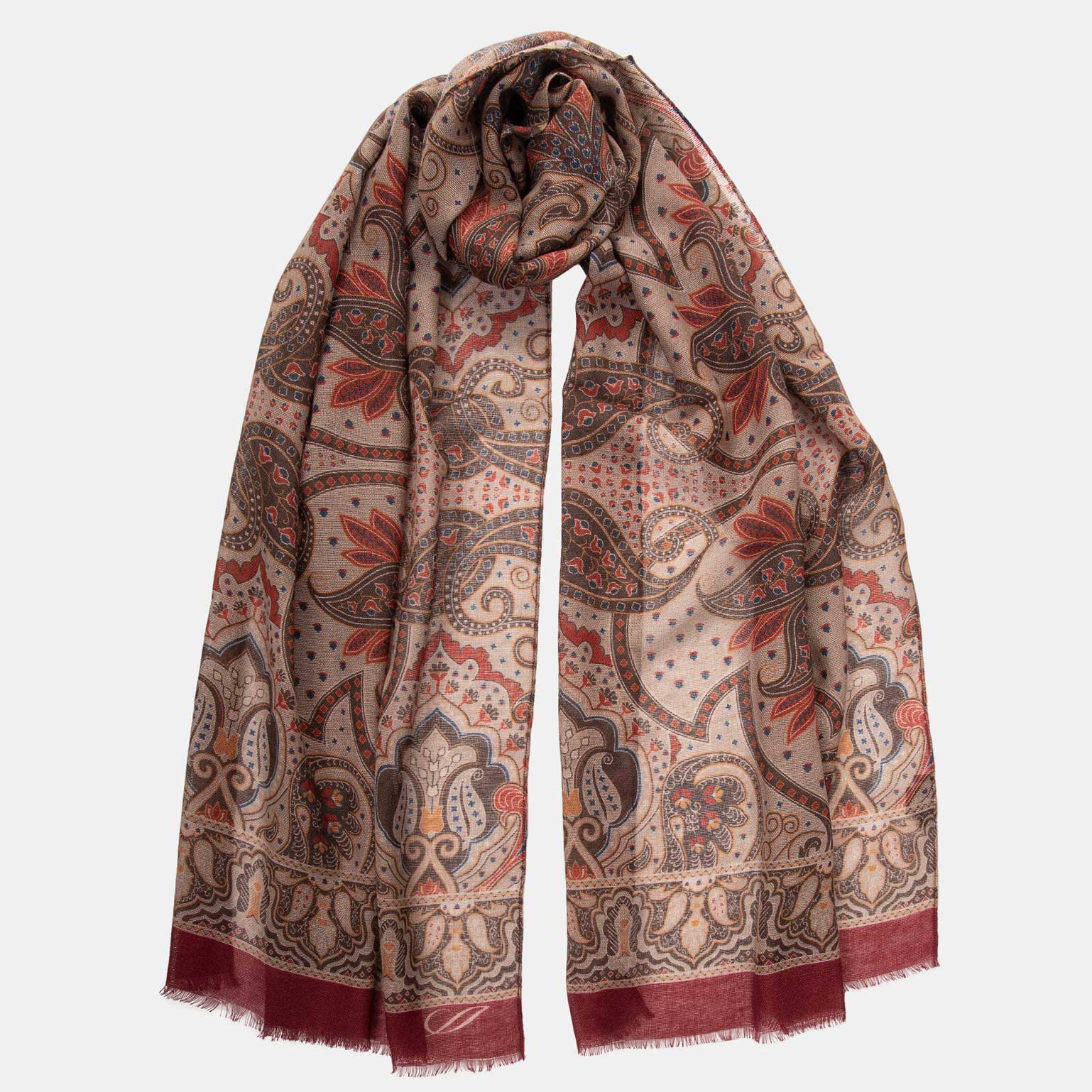 Uffizi - Wool Scarf - Travertine Beige - My Men's Shop