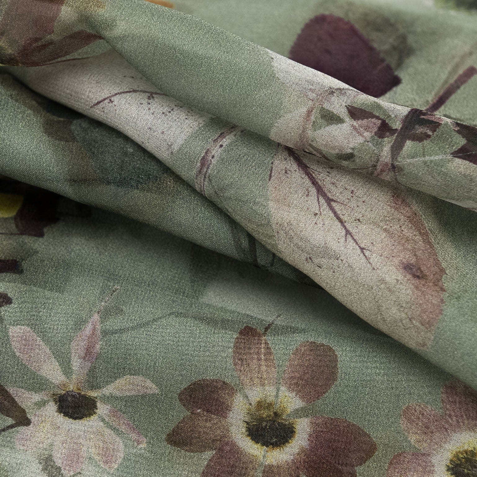Botanica - Long Silk Scarf - Green - My Men's Shop