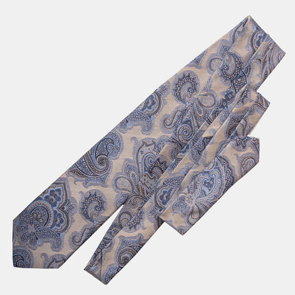 Cortina - Silk Jacquard Tie - Warm Pewter
