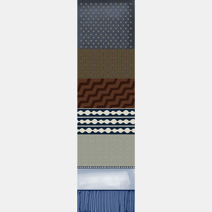 Atri - Long Silk Scarf- Blue - My Men's Shop