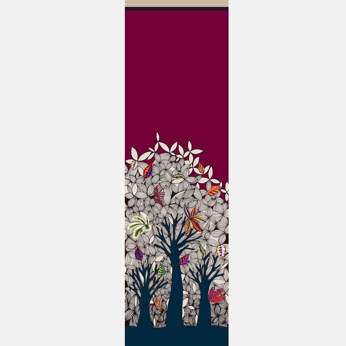 Bosco - Wool Scarf - Raspberry