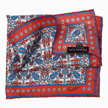 Nebbiolo - Silk Pocket Square - Red - My Men's Shop