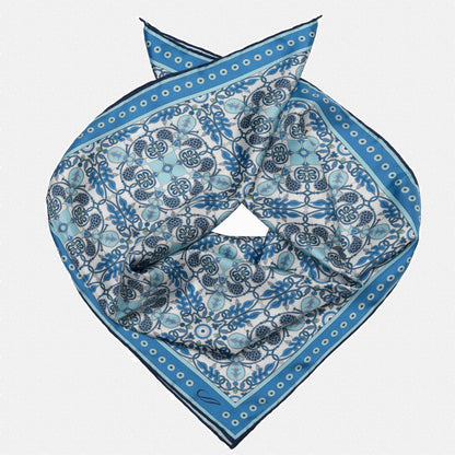 Barbaresco - Silk Neckerchief - Blue - My Men's Shop