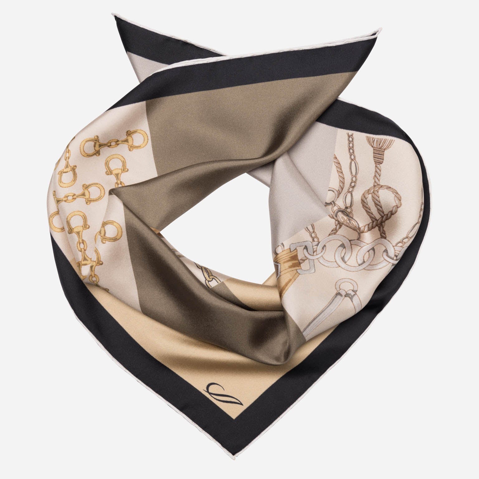 San Siro - Silk Neckerchief - Tan - My Men's Shop