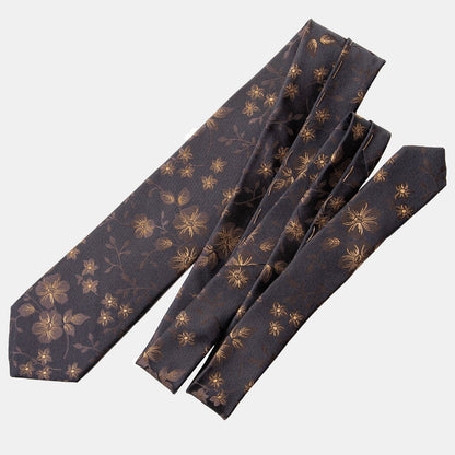 Silvio - Silk Jacquard Tie - Black - My Men's Shop