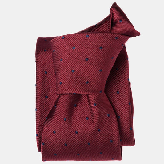 Pisa - Silk Jacquard Tie - Burgundy - My Men's Shop