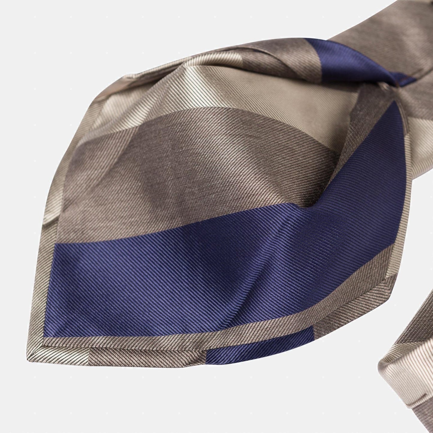 Conero - Silk Jacquard Tie - Taupe Grey