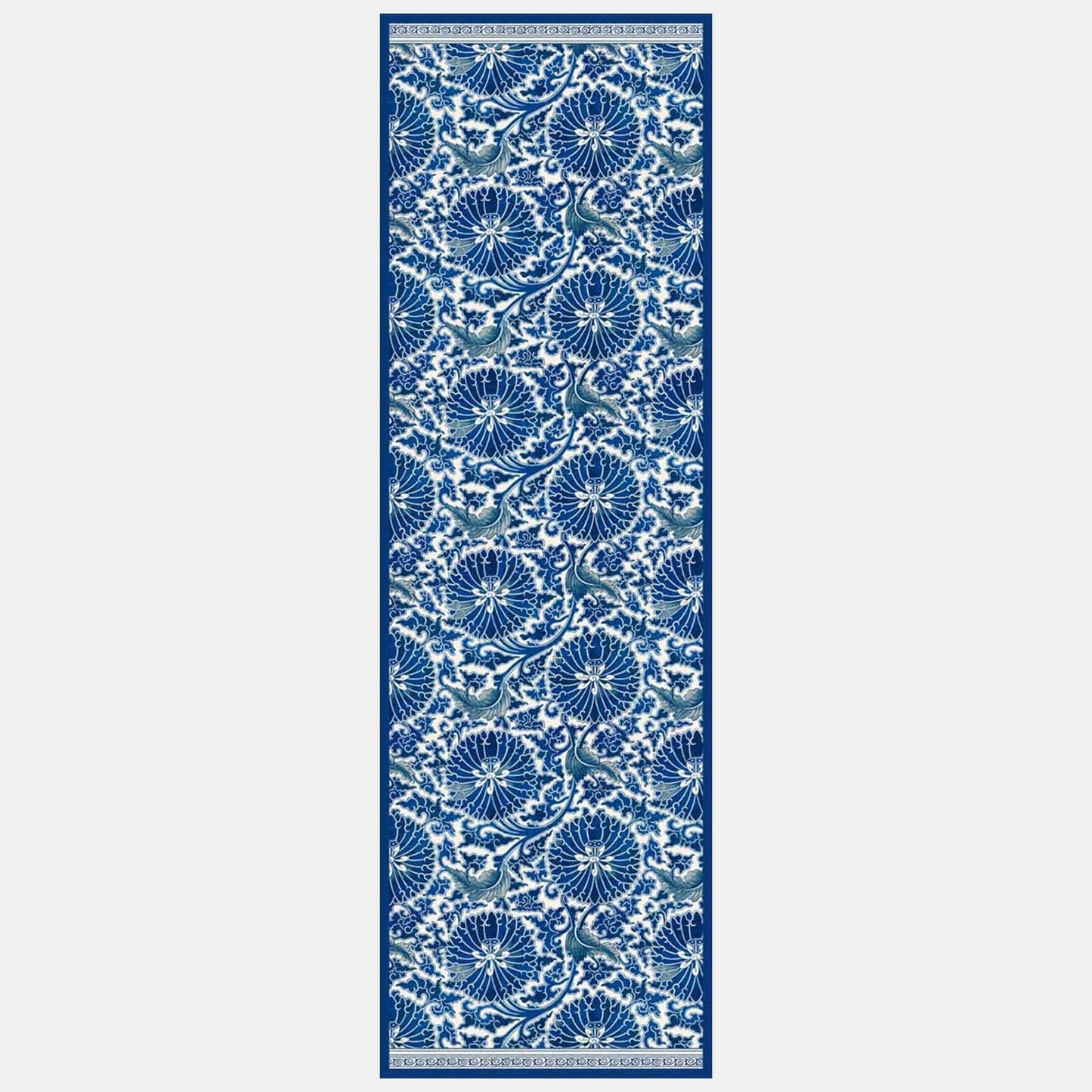 Rosalba - Long Silk Scarf - Blue - My Men's Shop