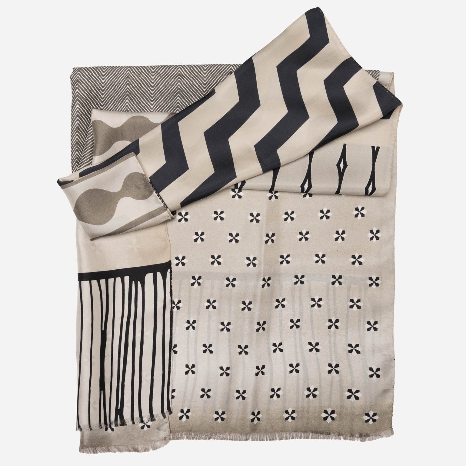 Atri - Long Silk Scarf - Sand - My Men's Shop