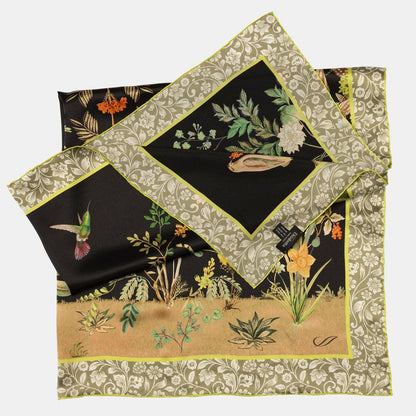 Fantasia - Silk Foulard - Black