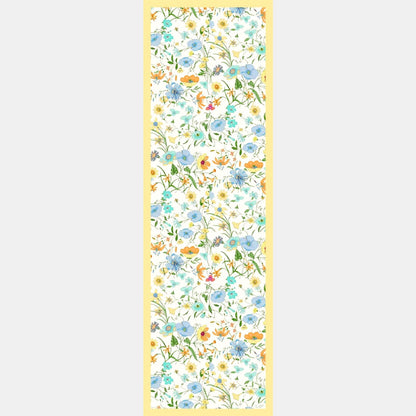 Primavera - Long Silk Scarf - Yellow