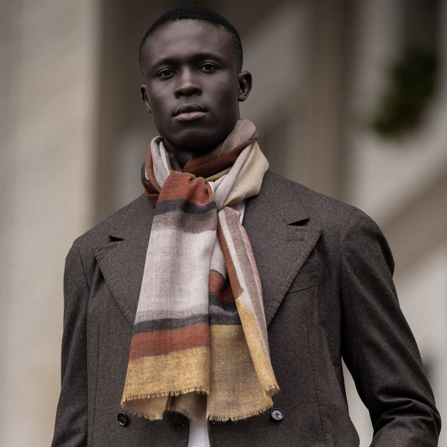 Madrid - Wool Scarf - Tan - My Men's Shop