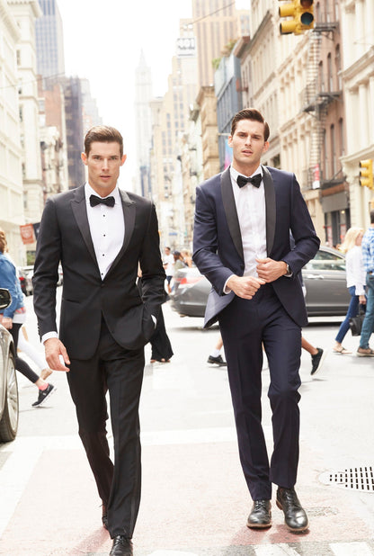 Luxurious 100% Super Fine Italian Wool Classic Black Tuxedo - My Men's Shop