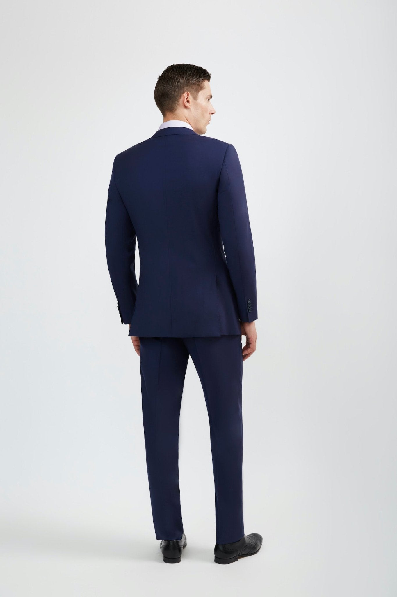 Luxurious 100% Super Fine Wool Italian Cut Beautiful Blue Suit for Men - My Men's Shop