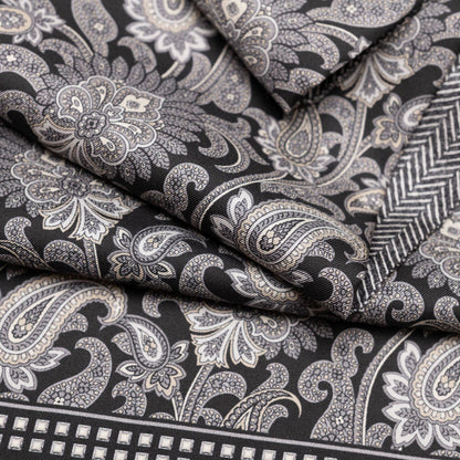 Pasquino - Reversible Silk Scarf - Black