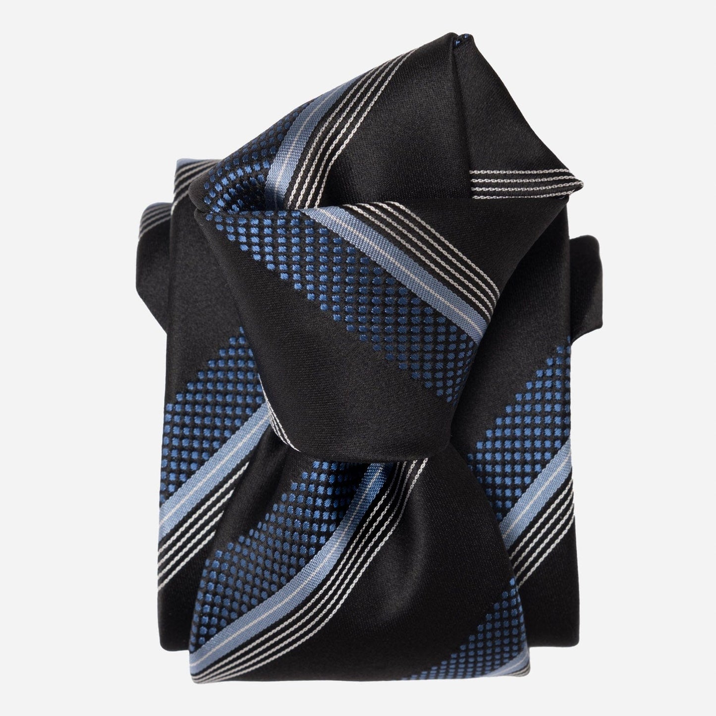 Corso - Silk Jacquard Tie - Black & Blue - My Men's Shop