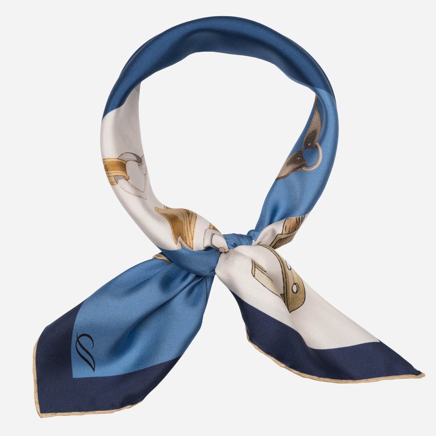 San Siro - Silk Neckerchief - Blue - My Men's Shop