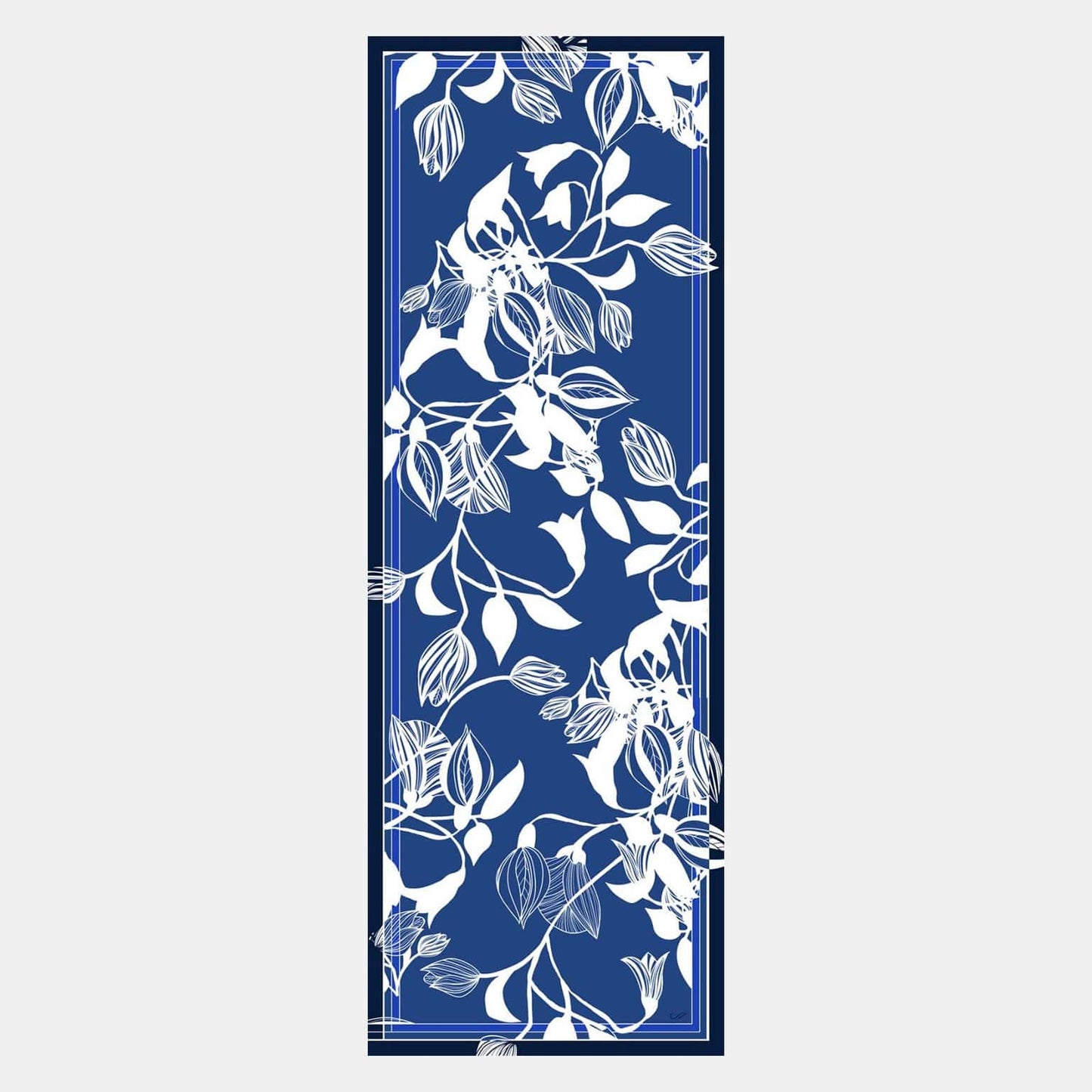 Cara - Silk Scarf Shawl - Blue