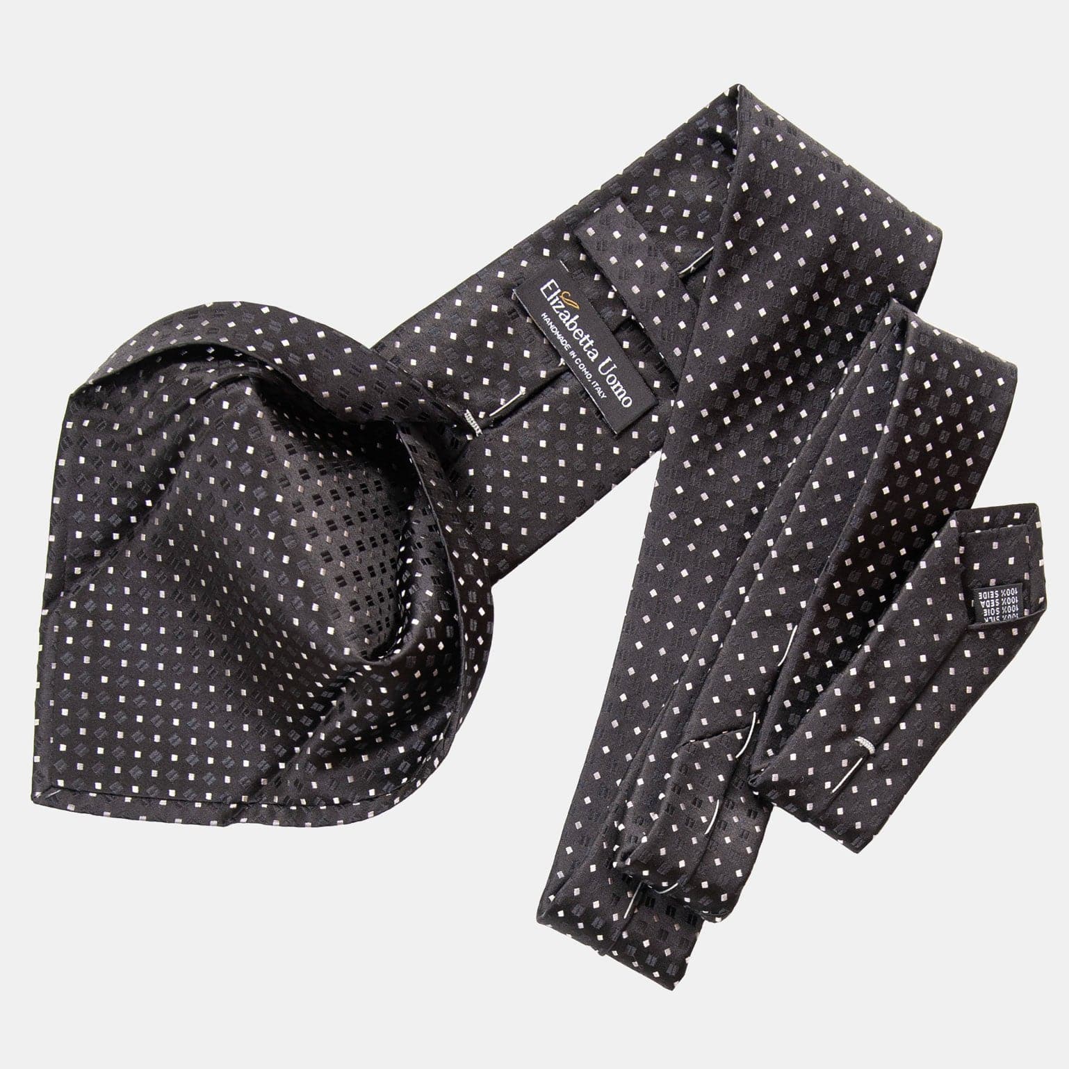 Barbera - Silk Jacquard Tie - Black - My Men's Shop