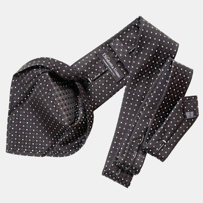 Barbera - Silk Jacquard Tie - Black - My Men's Shop