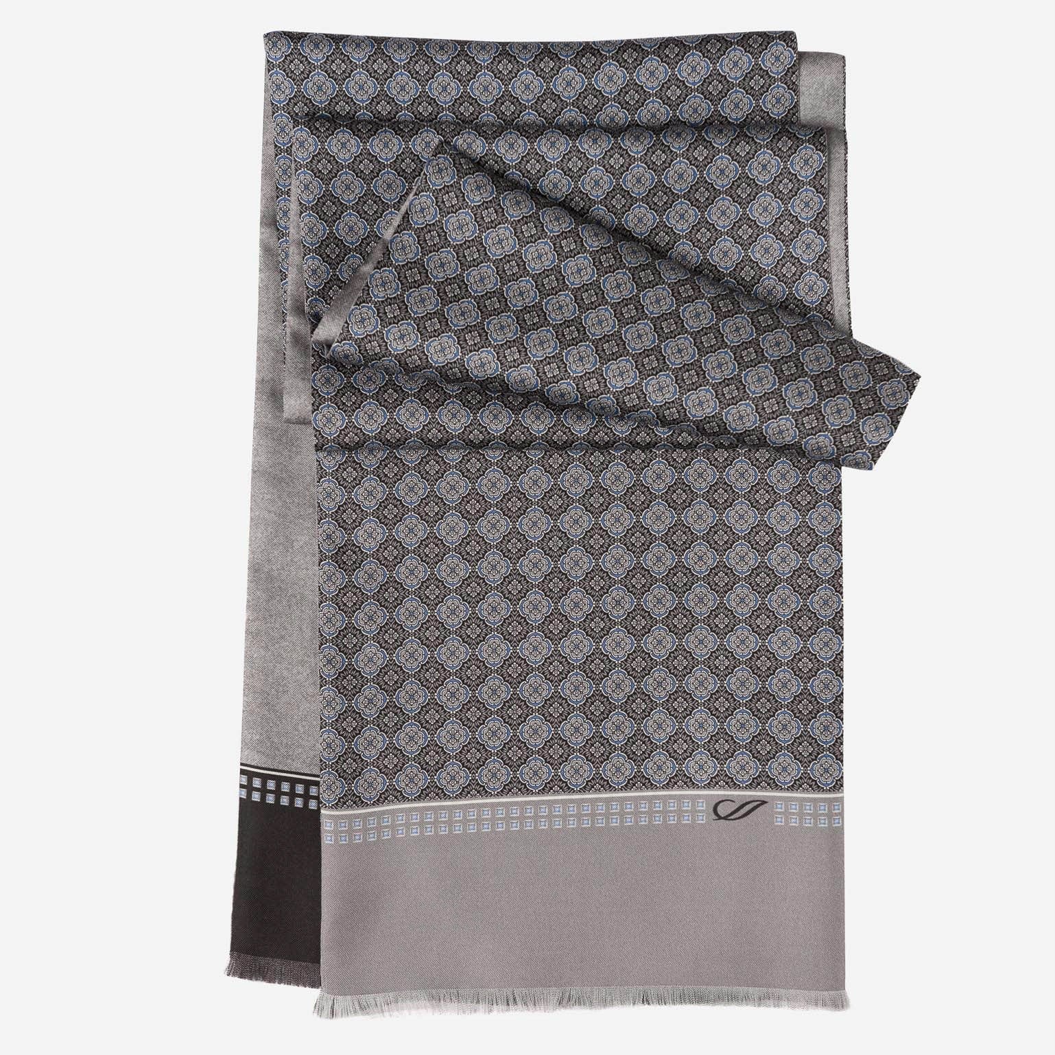 Palazzo - Reversible Silk Scarf - Charcoal - My Men's Shop
