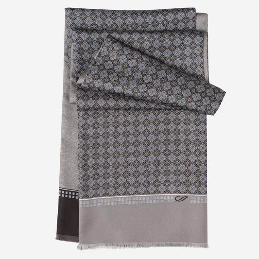 Palazzo - Reversible Silk Scarf - Charcoal - My Men's Shop