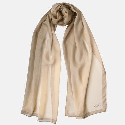 Sophia - Silk Scarf Shawl - Soft Gold/Antique Bronze - My Men's Shop