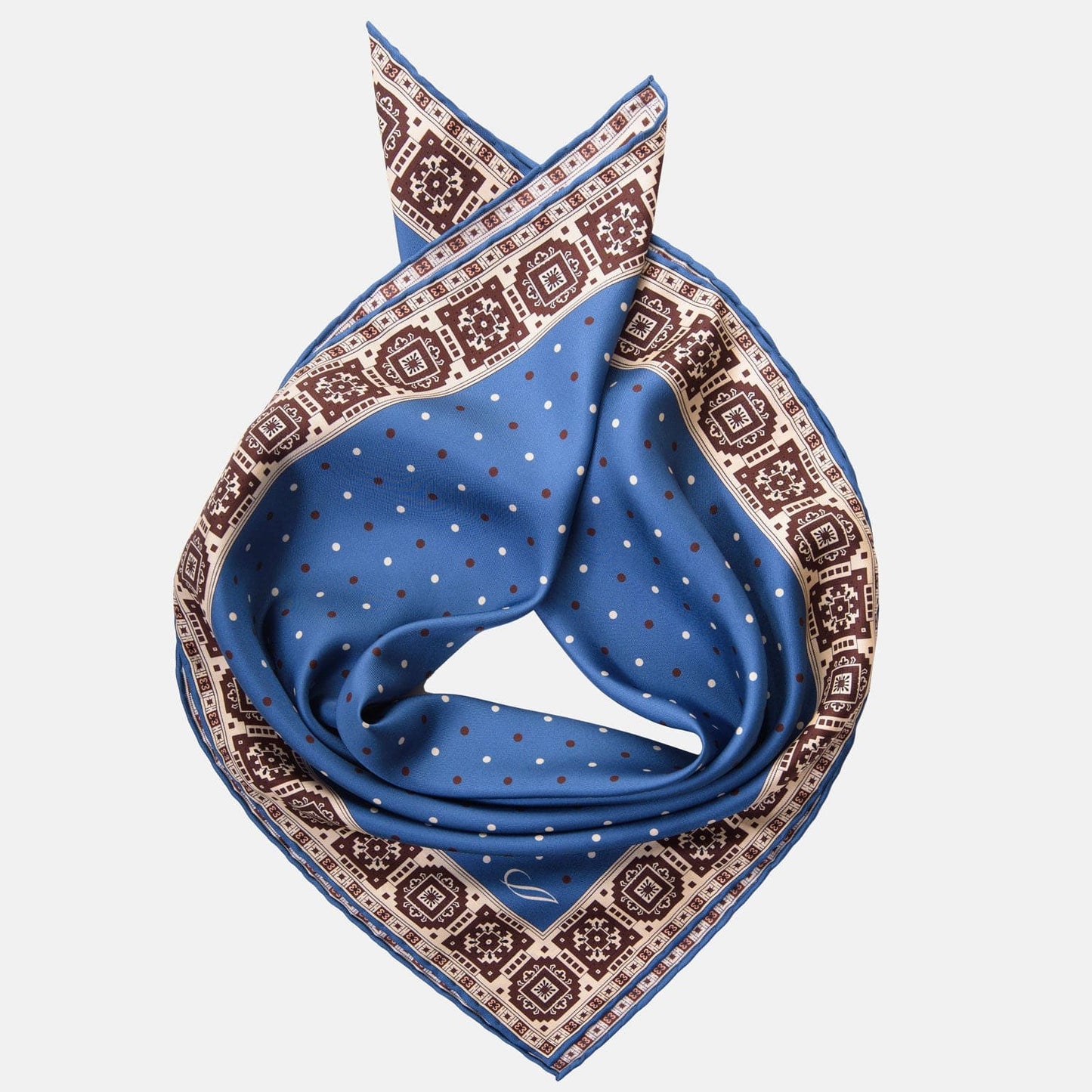 Bergamo - Silk Neckerchief - Blue