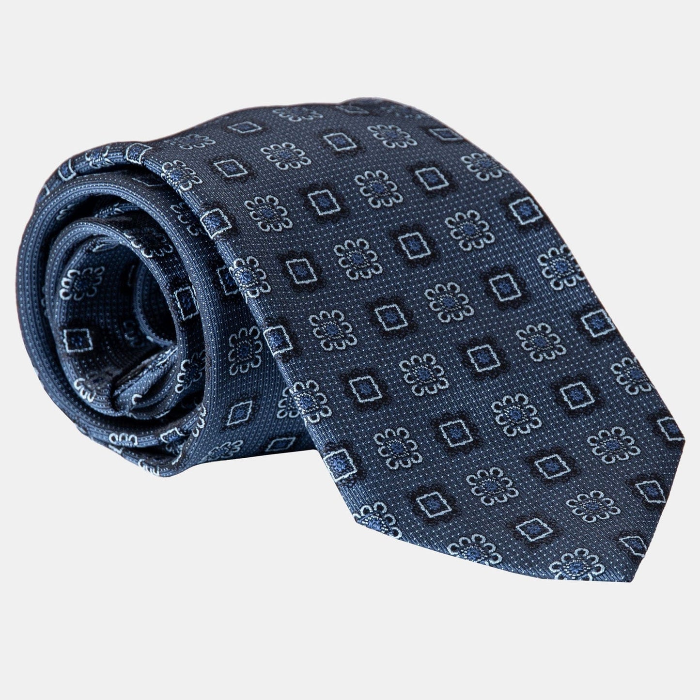 Trento - Silk Jacquard Tie - Blue