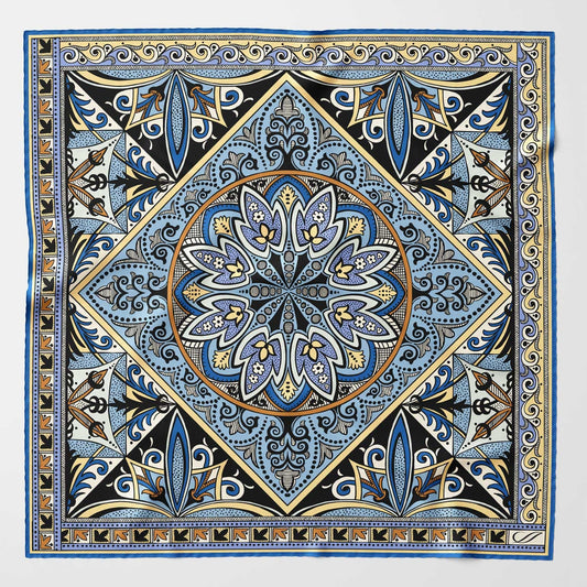Capri - Silk Neckerchief - Azure - My Men's Shop