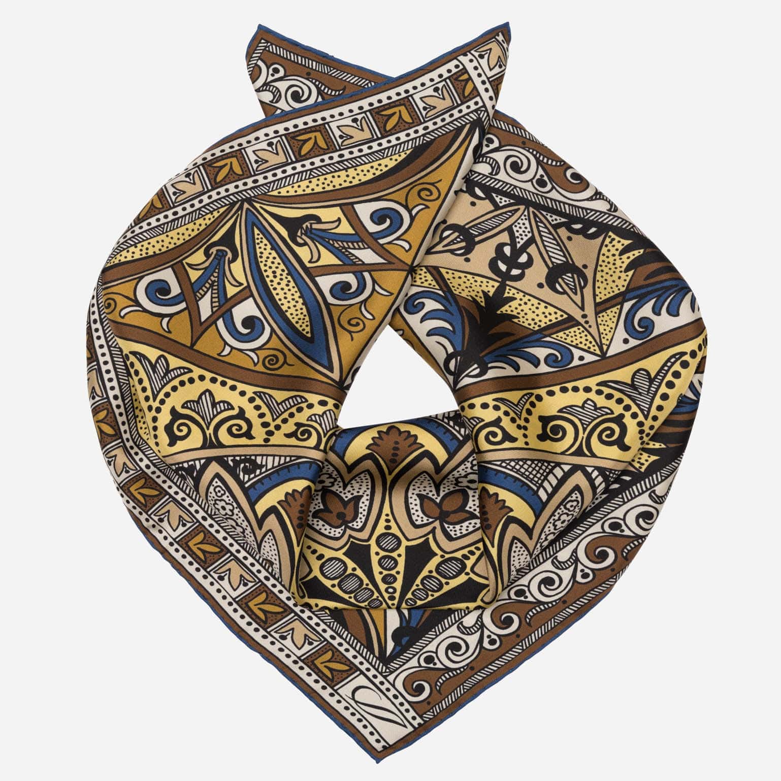 Capri - Silk Neckerchief - Yellow - My Men's Shop