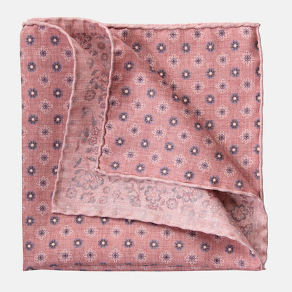 Pascal - Double Sided Silk Pocket Square - Blush - My Men's Shop
