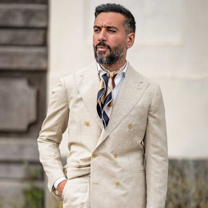 San Siro - Silk Neckerchief - Tan - My Men's Shop