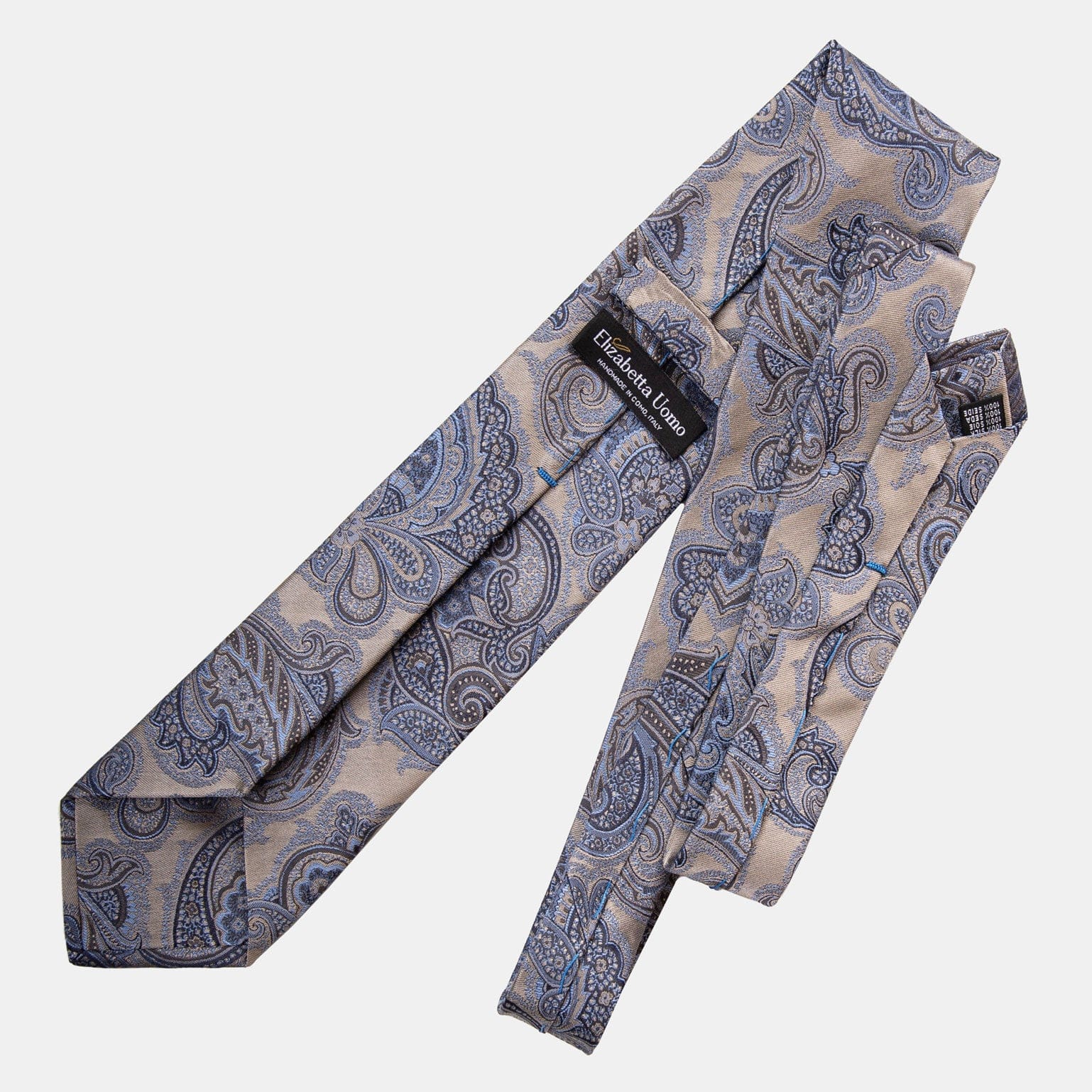 Cortina - Silk Jacquard Tie - Warm Pewter - My Men's Shop
