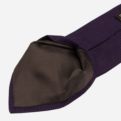 Plum - Silk Grenadine Tie