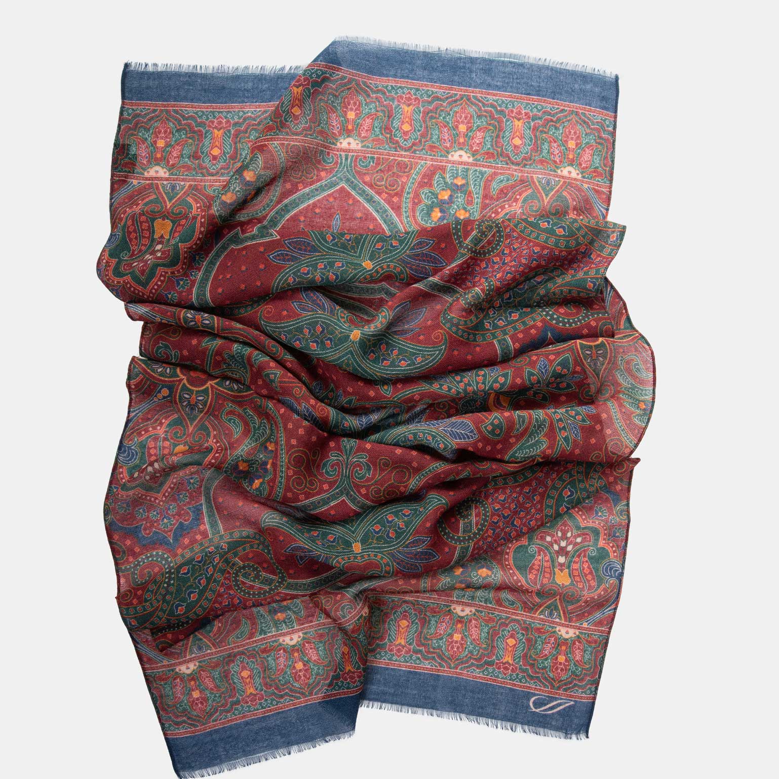 Uffizi - Wool Scarf - Chianti Red - My Men's Shop