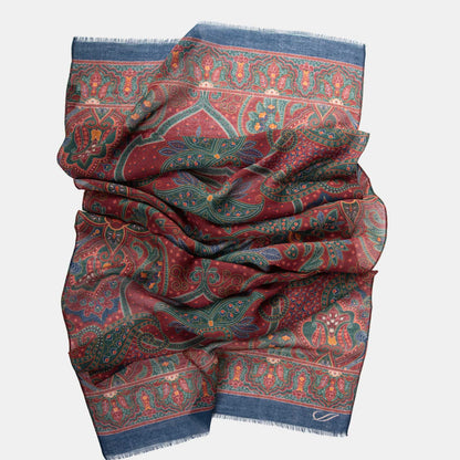 Uffizi - Wool Scarf - Chianti Red - My Men's Shop