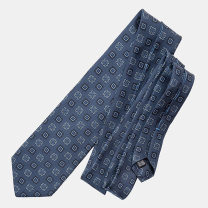 Trento - Silk Jacquard Tie - Blue