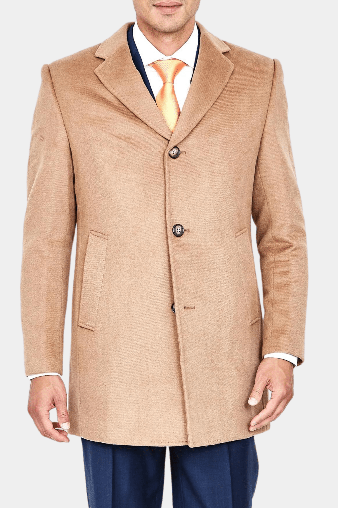 Luxury Overcoat Wool and Cashmere - Camel - My Men's Shop