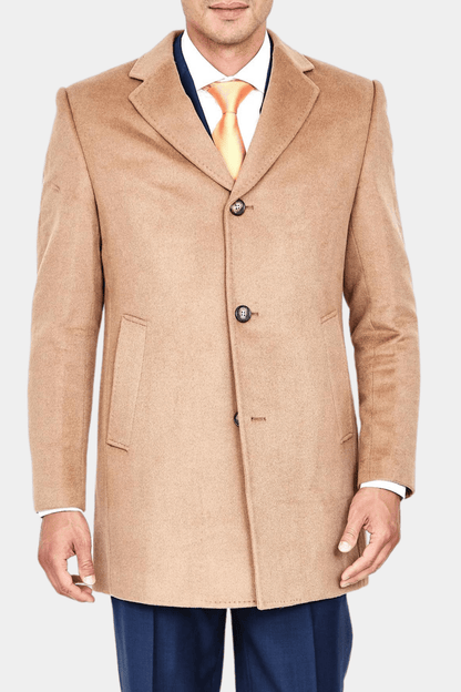 Luxury Overcoat Wool and Cashmere - Camel - My Men's Shop