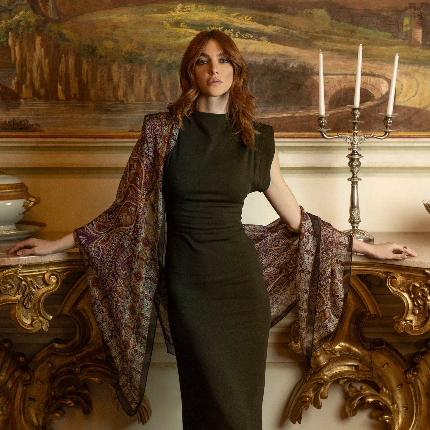 Ambra - Silk Scarf Shawl - Multicolored - My Men's Shop