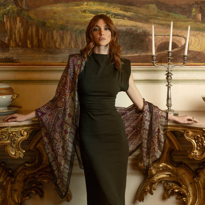 Ambra - Silk Scarf Shawl - Multicolored - My Men's Shop