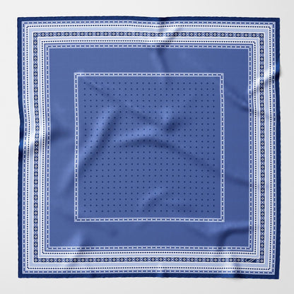 Verona - Silk Neckerchief - Blue